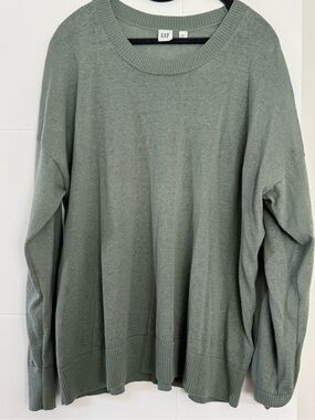 GAP Dusty Sage Green Lightweight Oversized Sweater XL- Worn once